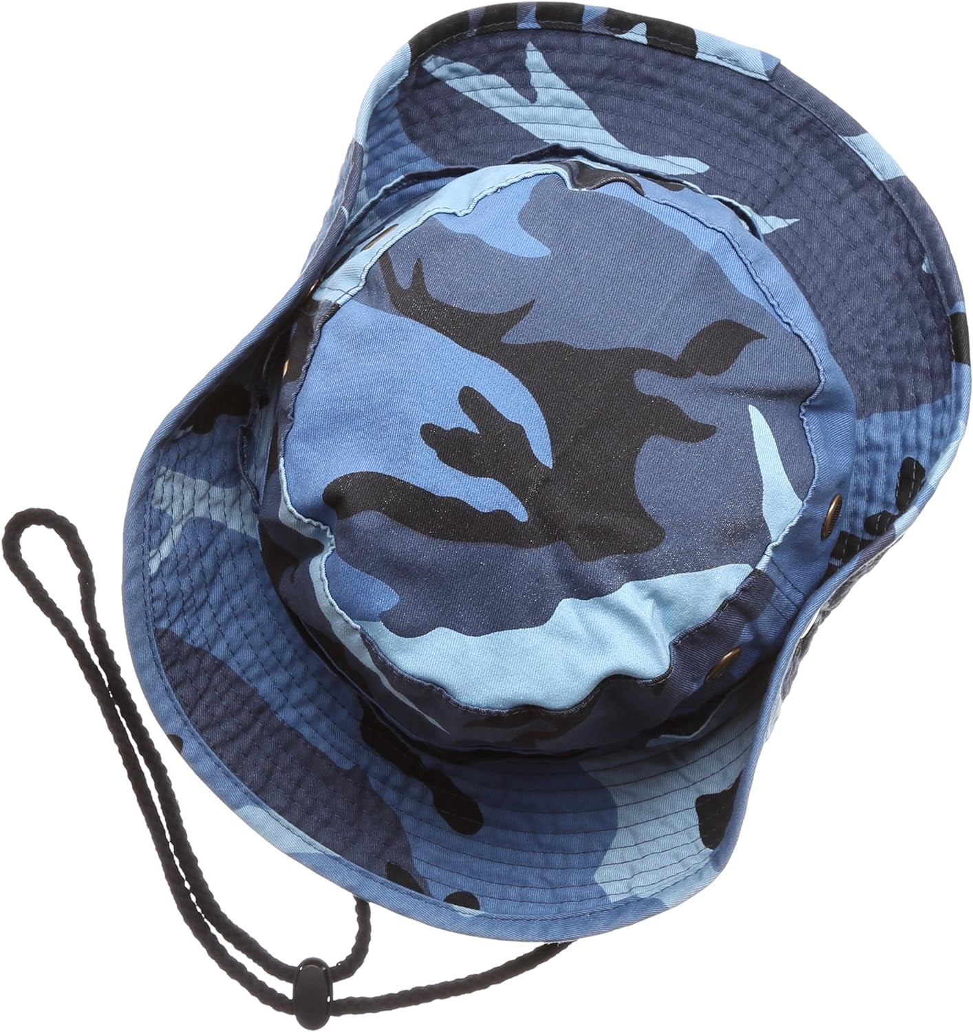 Summer Outdoor Boonie Hunting Fishing Safari Bucket Sun Hat with Adjustable Strap