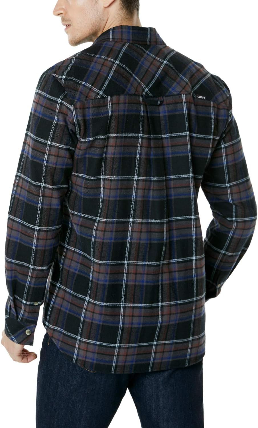 Men'S All Cotton Flannel Shirt, Long Sleeve Casual Button down Plaid Shirt, Brushed Soft Outdoor Tactical Work Shirts