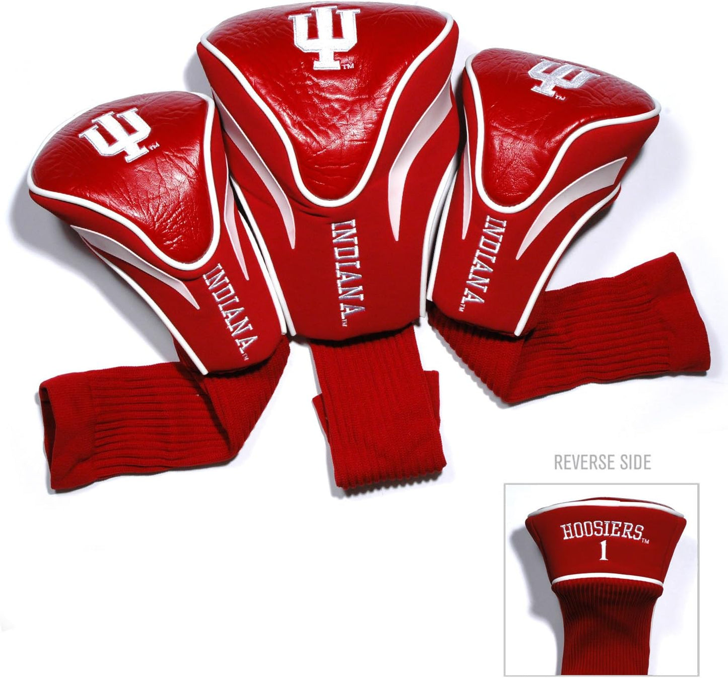 NCAA Numbered 1, 3, & X, Fits Oversized Drivers, Utility, Rescue & Fairway Clubs, Velour Lined for Extra Club Protection