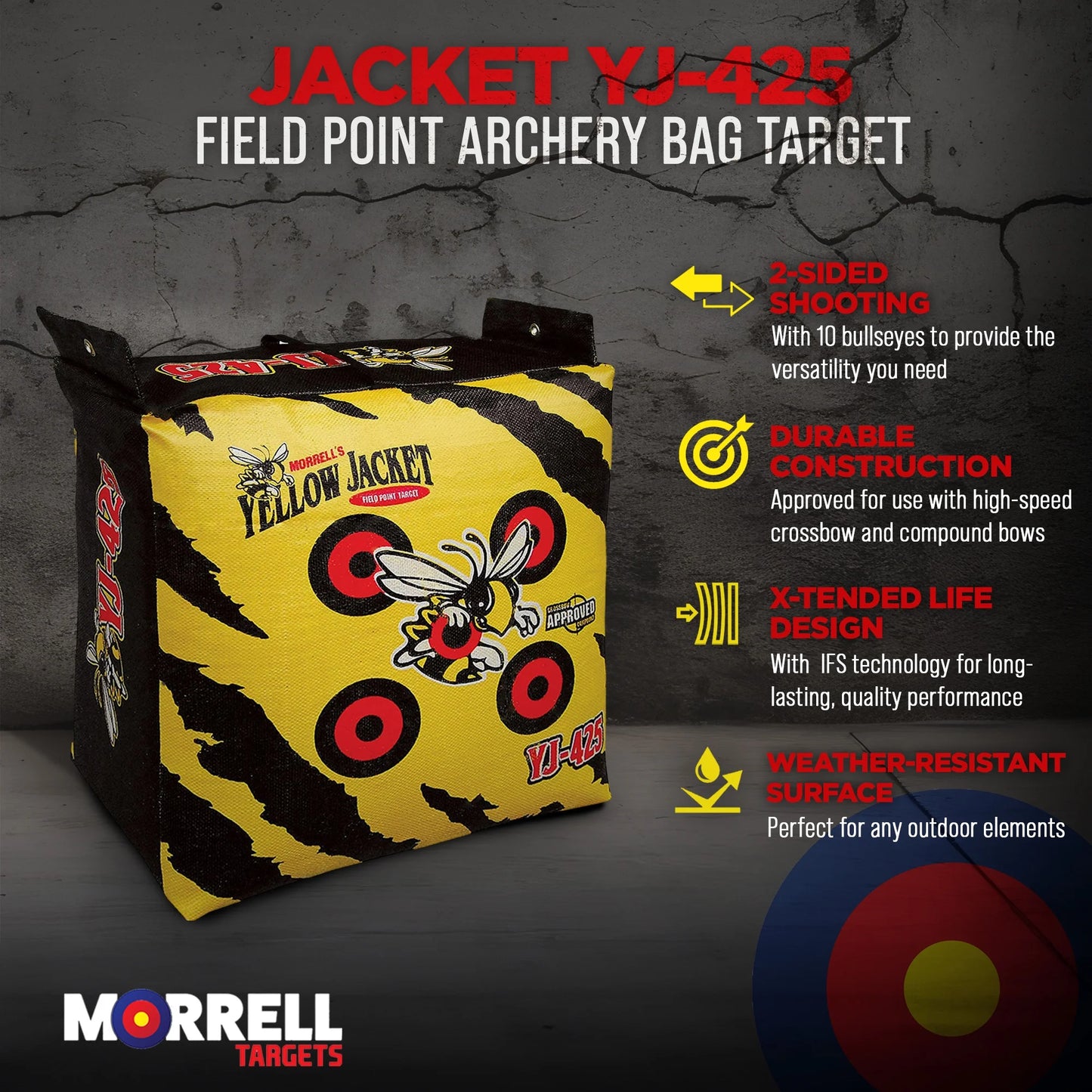 Morrell Yellow Jacket YJ-425 Portable Field Point Archery Bag Target