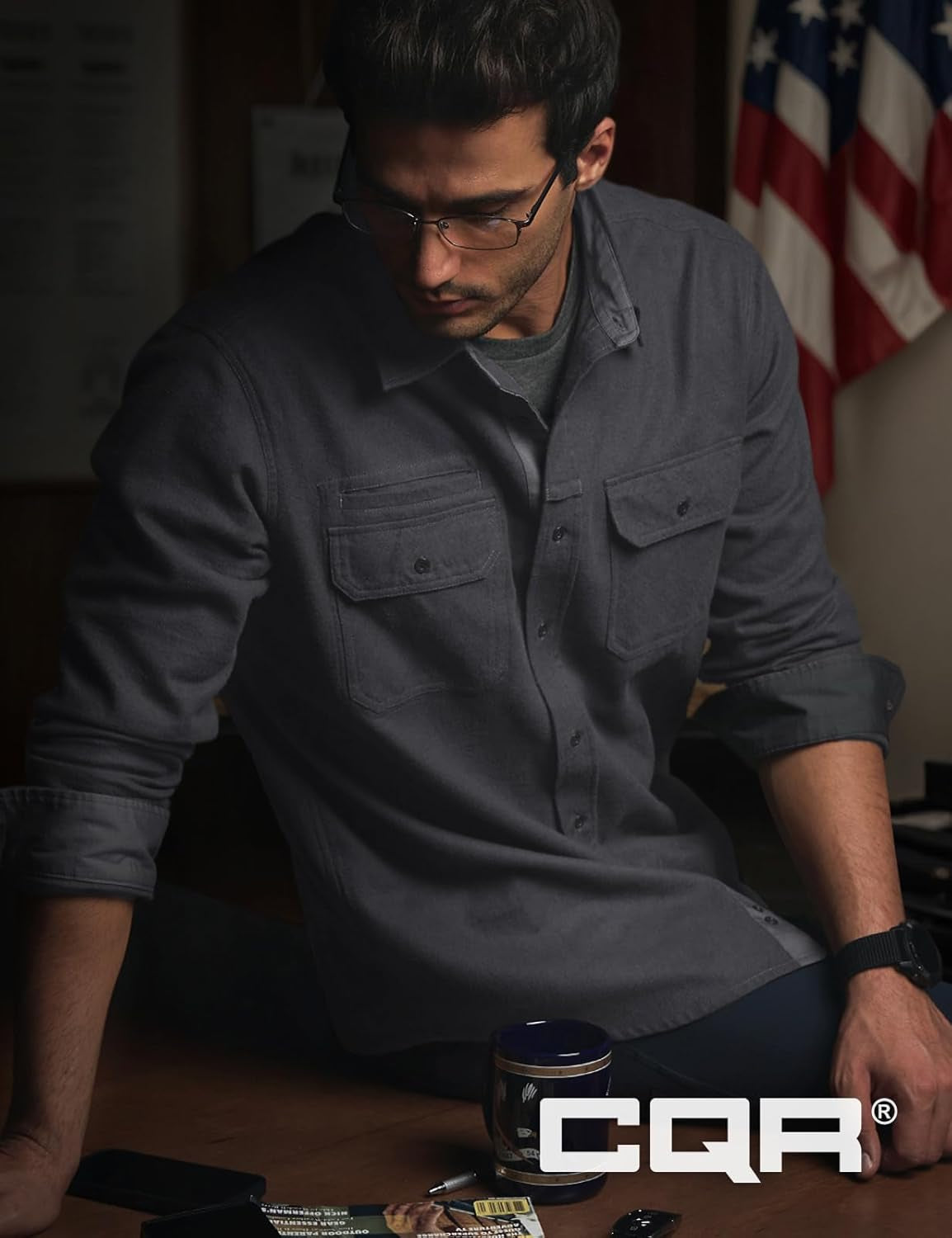 Men'S All Cotton Flannel Shirt, Long Sleeve Casual Button down Plaid Shirt, Brushed Soft Outdoor Tactical Work Shirts