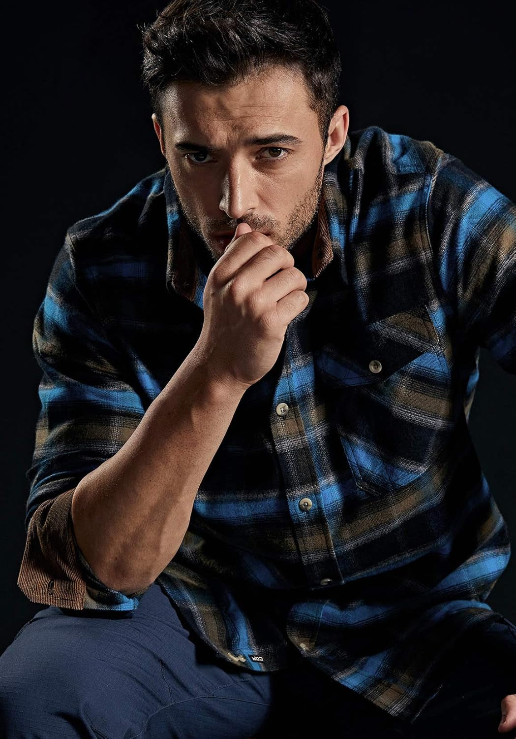 Men'S All Cotton Flannel Shirt, Long Sleeve Casual Button down Plaid Shirt, Brushed Soft Outdoor Tactical Work Shirts