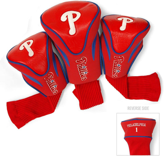 MLB Adult-Unisex 3 Pack Contour Head Covers