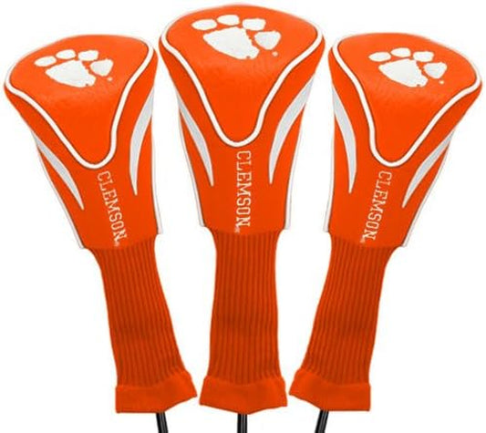 NCAA Numbered 1, 3, & X, Fits Oversized Drivers, Utility, Rescue & Fairway Clubs, Velour Lined for Extra Club Protection