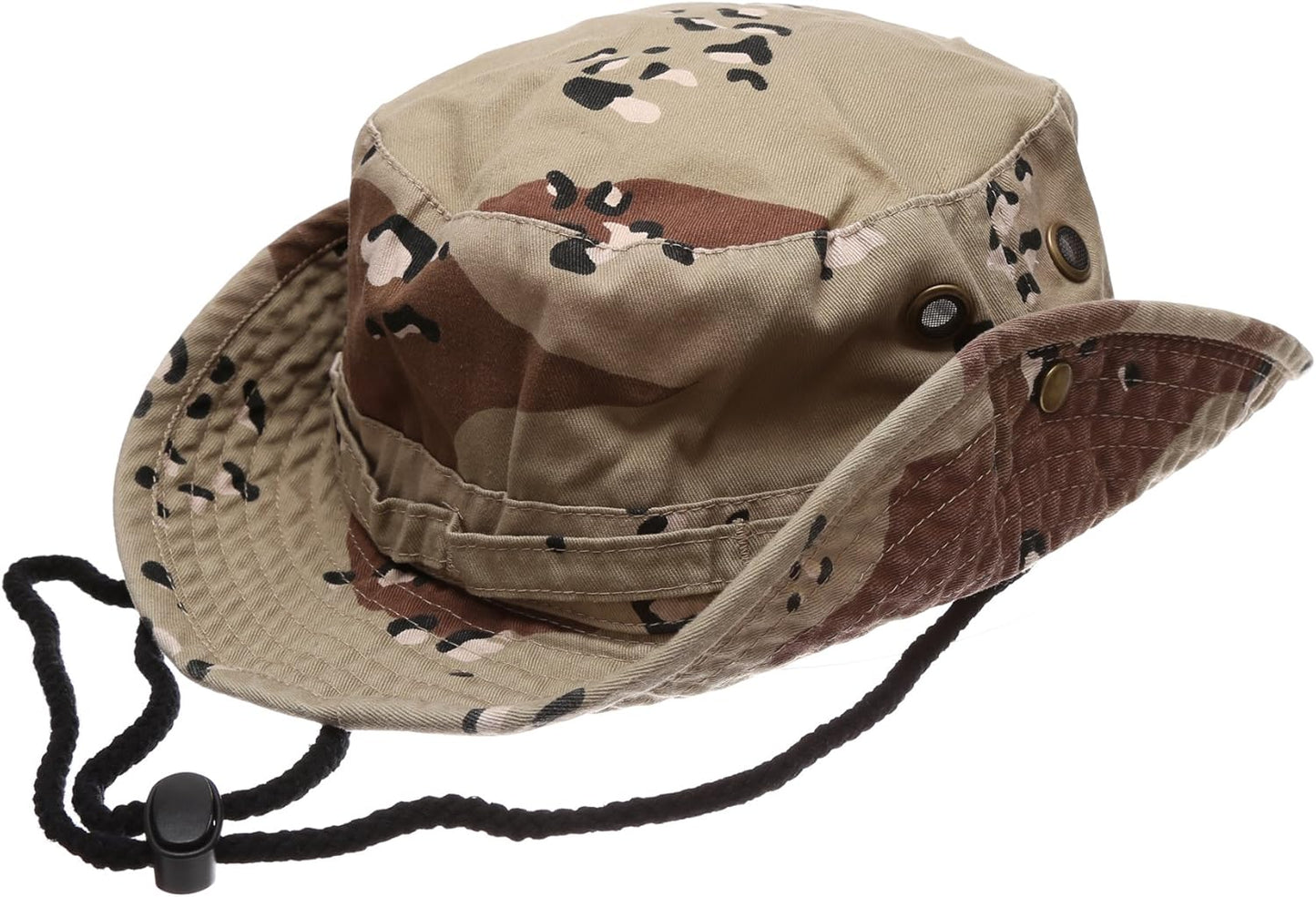 Summer Outdoor Boonie Hunting Fishing Safari Bucket Sun Hat with Adjustable Strap