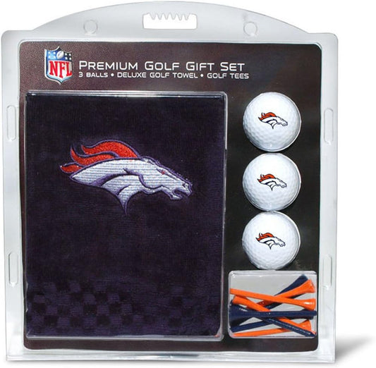 Premium NFL Gift Set: Embroidered Deluxe Towel, 3 Balls, 14 Tees (2-3/4" Reg.)