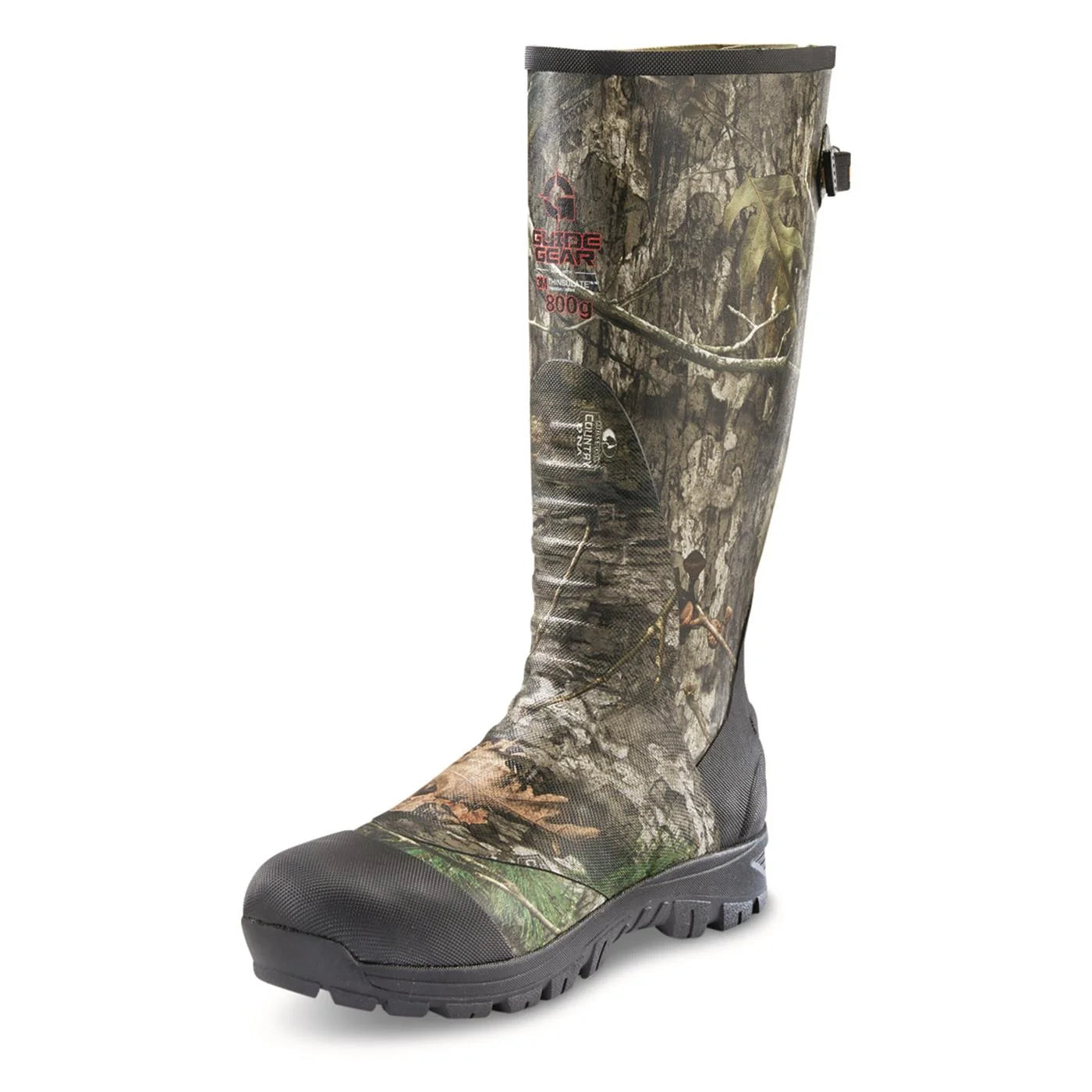 Men'S Ankle Fit Waterproof 800-Gram Insulated Rubber Boots Mossy Oak Country DNA 8D (Medium)