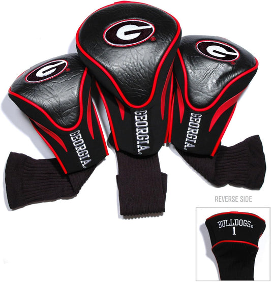 NCAA Numbered 1, 3, & X, Fits Oversized Drivers, Utility, Rescue & Fairway Clubs, Velour Lined for Extra Club Protection