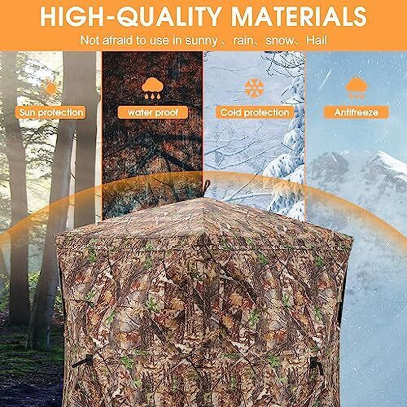 Hunting Blind,See through Ground Blinds with 270 & Hunting Blind:270 Degrees