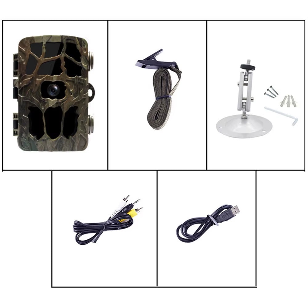 Hunting Camera 0.2S Trigger Wildlife Camera Scouting Security Hunting Trail Cameras IP66 4K Photo Trap Outdoor