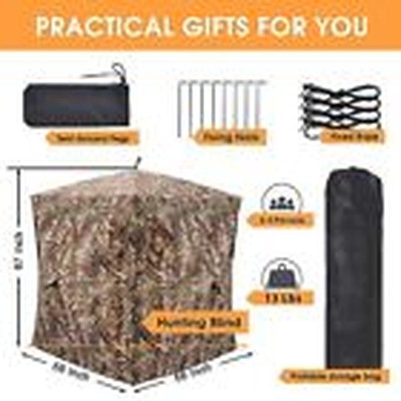 Hunting Blind,See through Ground Blinds with 270 & Hunting Blind:270 Degrees