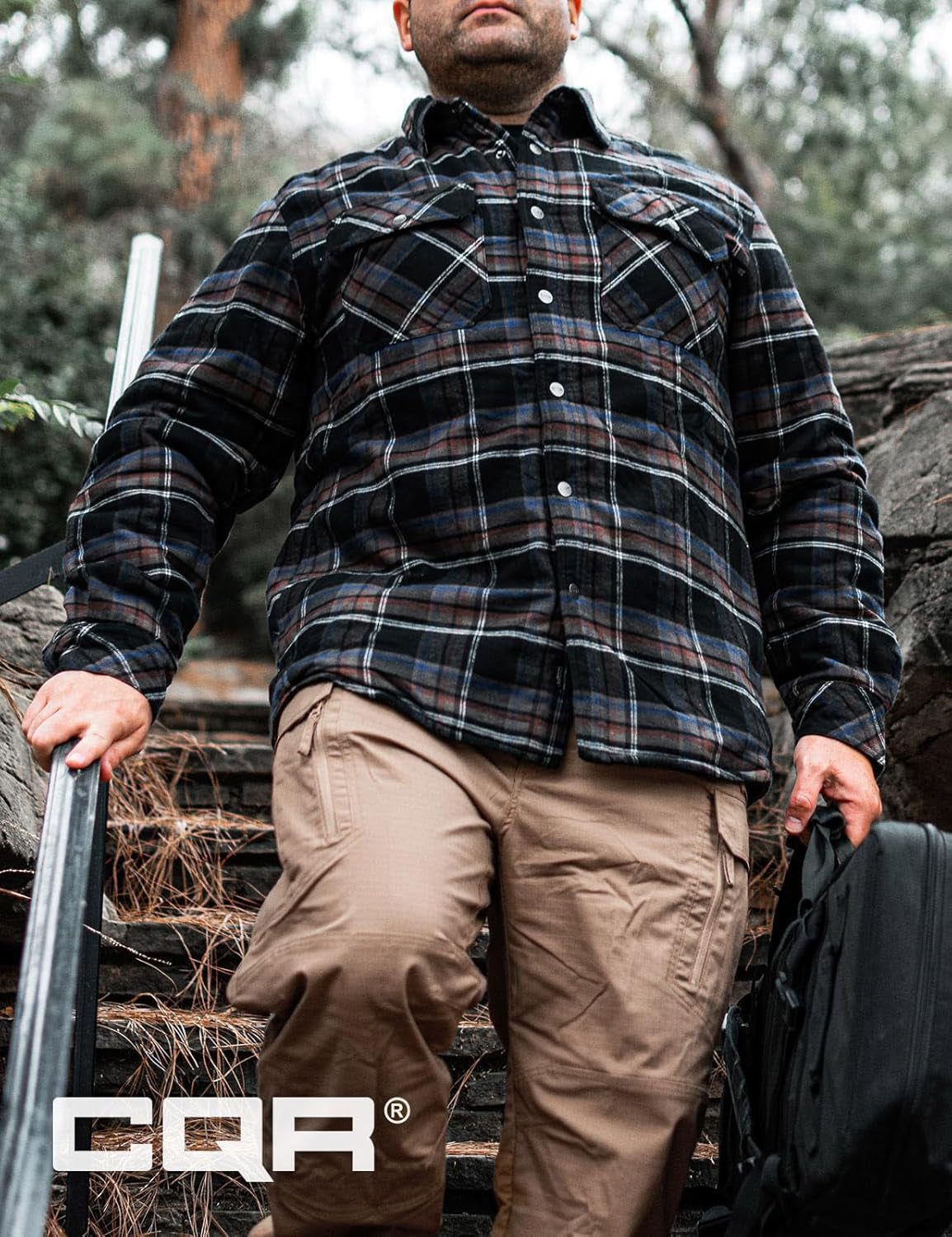 Men'S All Cotton Flannel Shirt, Long Sleeve Casual Button down Plaid Shirt, Brushed Soft Outdoor Tactical Work Shirts
