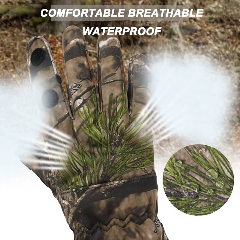 Hunting Gloves Finger/Fingerless Gloves Winter Camo Winterize Gloves for Outdoor Shooting Archery Fishing Hunting Accessories