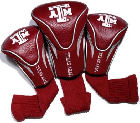 NCAA Numbered 1, 3, & X, Fits Oversized Drivers, Utility, Rescue & Fairway Clubs, Velour Lined for Extra Club Protection